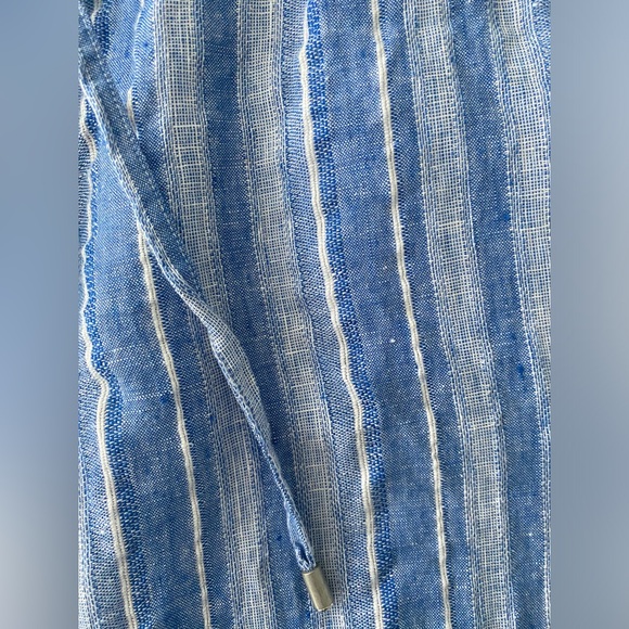 Tommy Bahama Linen Blue Striped Pants size XS - Picture 9 of 15